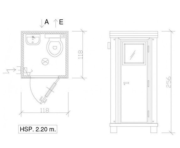 Conteneur sanitaire S1 Neuf avec WC et Lave-mains – Image 9