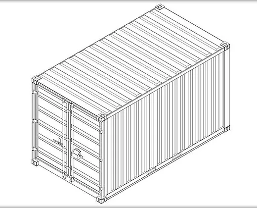 Container 15' pieds jaune – Image 5