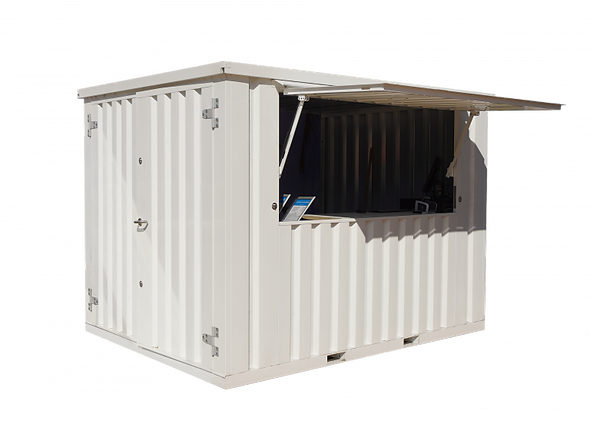 Container bar pliable XL 4 x 2 mètres RAL 9016 – Image 3