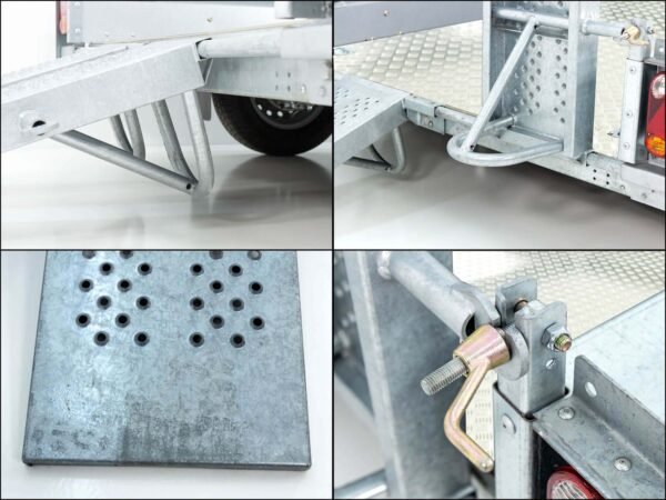 Remorque pour engins de chantier Ifor Williams GX105 157×303 2,7 t | Rampes simples | Plancher en aluminium - Neuve – Image 7