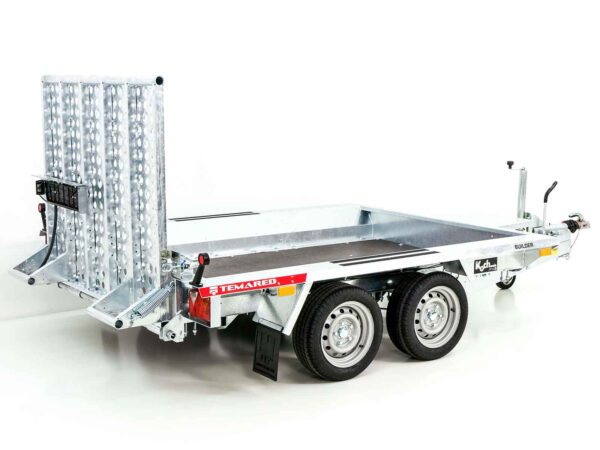 Remorque porte-engins de chantier Temared Builder 153×300 cm 2,7 t | Rampe - Neuve
