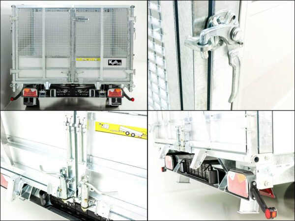 Camion-benne double à plusieurs roues arrière TT30-30 3,0 t | 183 x 309 x 40 cm / Largeur de caisse 80 cm | Tandem | Éclairage LED neuf – Image 4