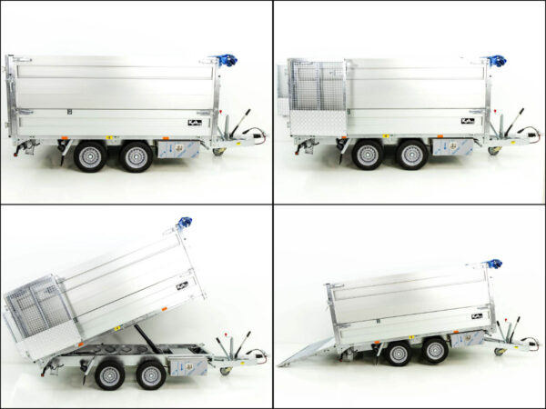 Camion-benne double à plusieurs roues arrière TT30-30 3,0 t | 183 x 309 x 40 cm / Largeur de caisse 80 cm | Tandem | Éclairage LED neuf – Image 12