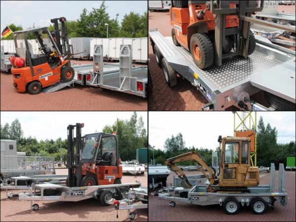 Remorque pour engins de chantier Ifor Williams GX105 HD 157×303 3,5 t | Rampes simples | Plancher en aluminium - Neuve