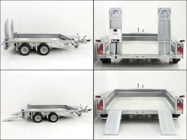 Remorque pour engins de chantier Ifor Williams GX105 HD 157×303 3,5 t | Rampes simples | Plancher en aluminium - Neuve – Image 11