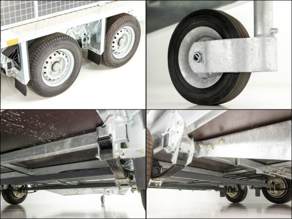 Remorque pour engins de chantier Ifor Williams GX105 157×303 2,7 t | Rampe de chargement | Grillage - Neuve – Image 4