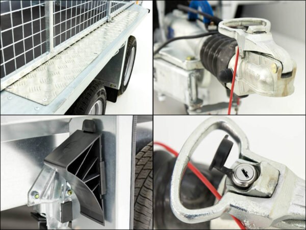 Remorque pour engins de chantier Ifor Williams GX105 157×303 2,7 t | Rampe de chargement | Grillage - Neuve – Image 5