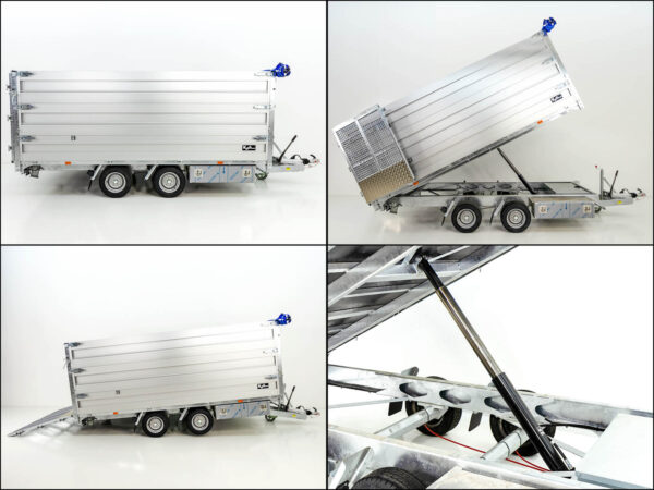 Semi-remorque benne arrière double TT35-35 3,5 t | 192 x 352 x 140 cm | Tandem Neuf – Image 4